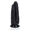 Real Rock Double Gode Double Trouble 15 x 4.5cm Noir